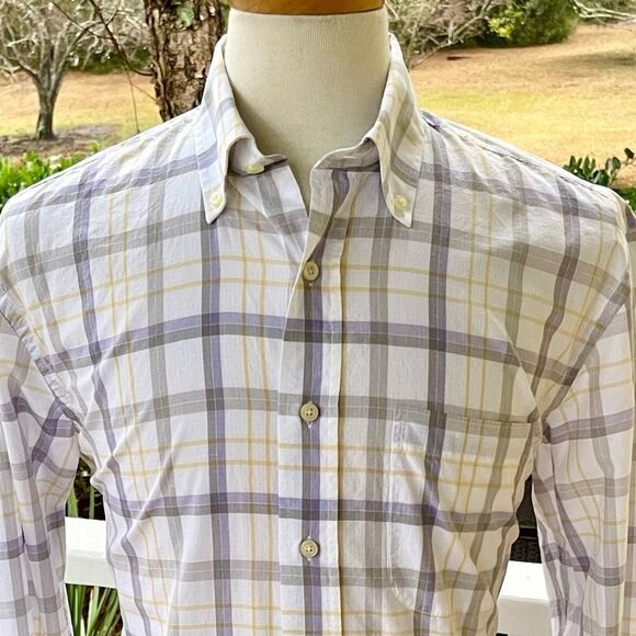 Hickey Freeman Plaid long Sleeve Shirt. Medium. - Picture 2 of 9